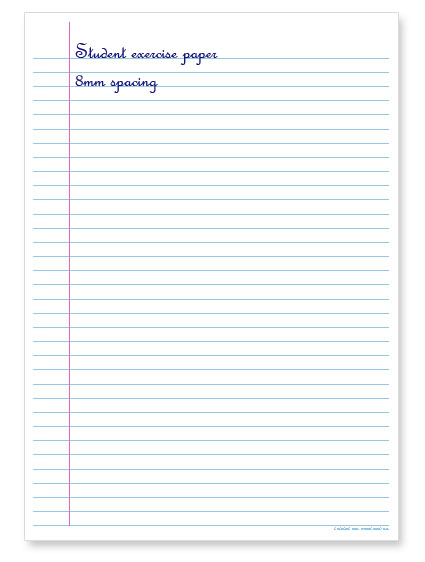 single lined paper