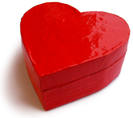 Heart shaped box template
