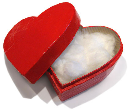 Make your own heart shaped paper mache box