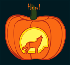 free pumpkin carving template Howl