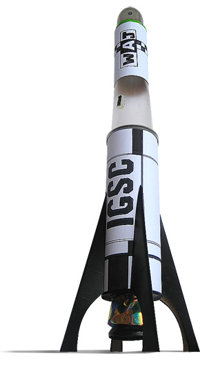 Pringles tube space rocket