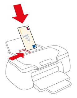 Positioning the letter to be franked in the ink jet printer