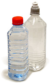 small bottles of water